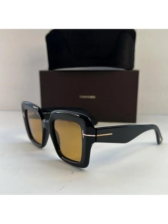 New Authentic Tom Ford Esme FT1157 01E Black Yellow TF1157 main image 8